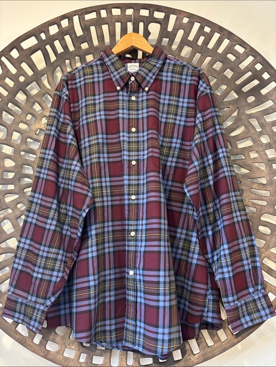 Brooks Brothers Other - 💙Brooks Brothers Plaid Oxford Shirt Mens XXL NWT Button Down Cotton Lightweigt